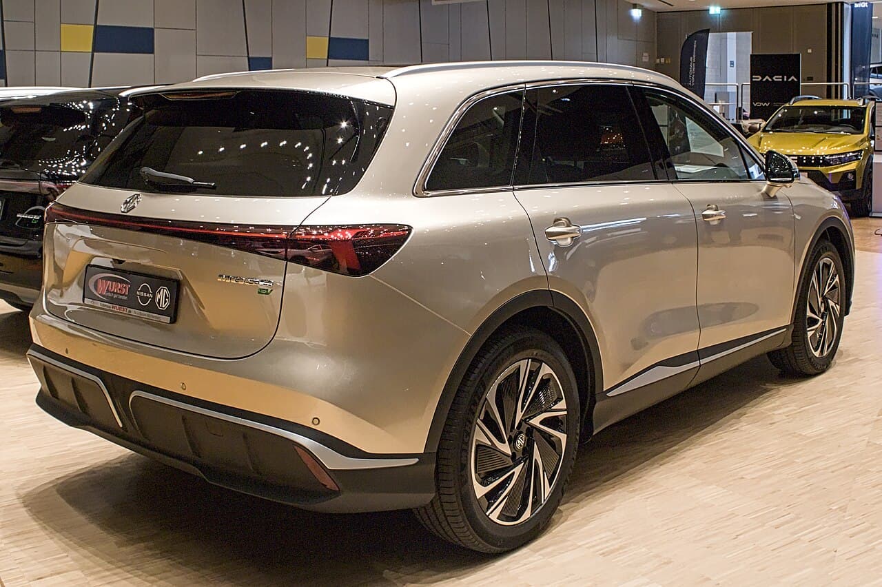 MG MGS6 EV, posteriore tre quarti
