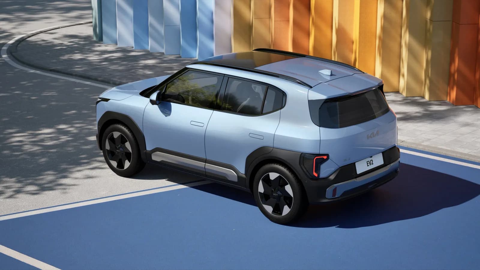 Kia EV2, vista posteriore
