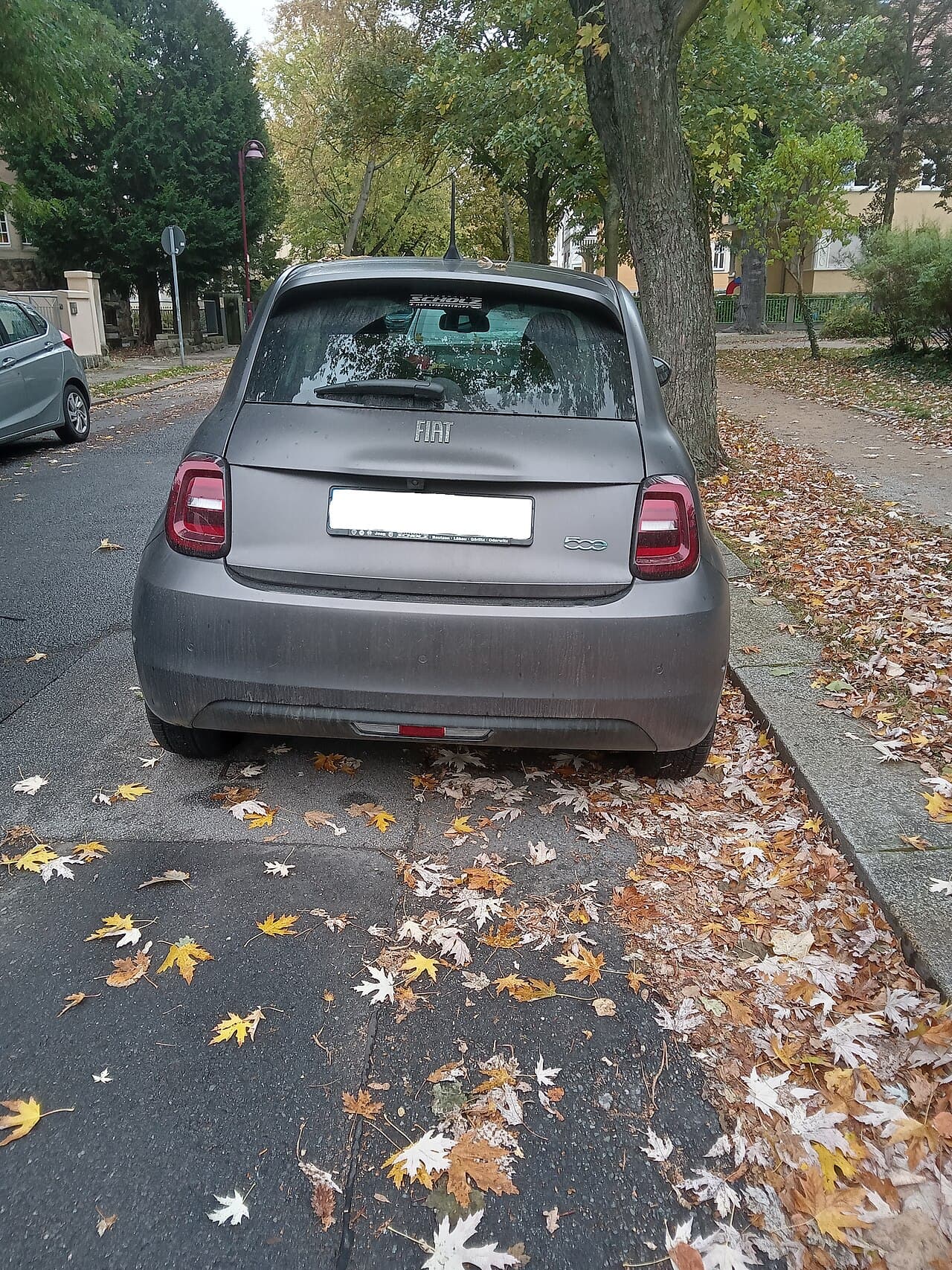 Fiat 500e, posteriore