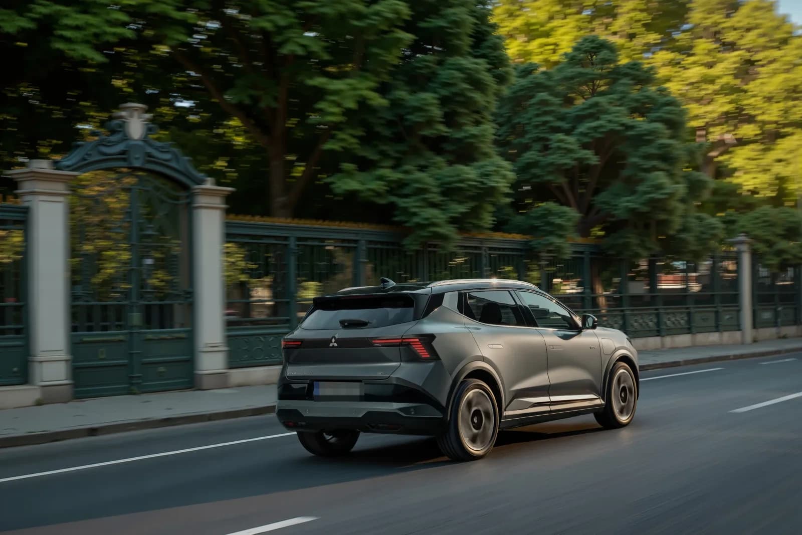 Mitsubishi Eclipse Cross EV, vista posteriore