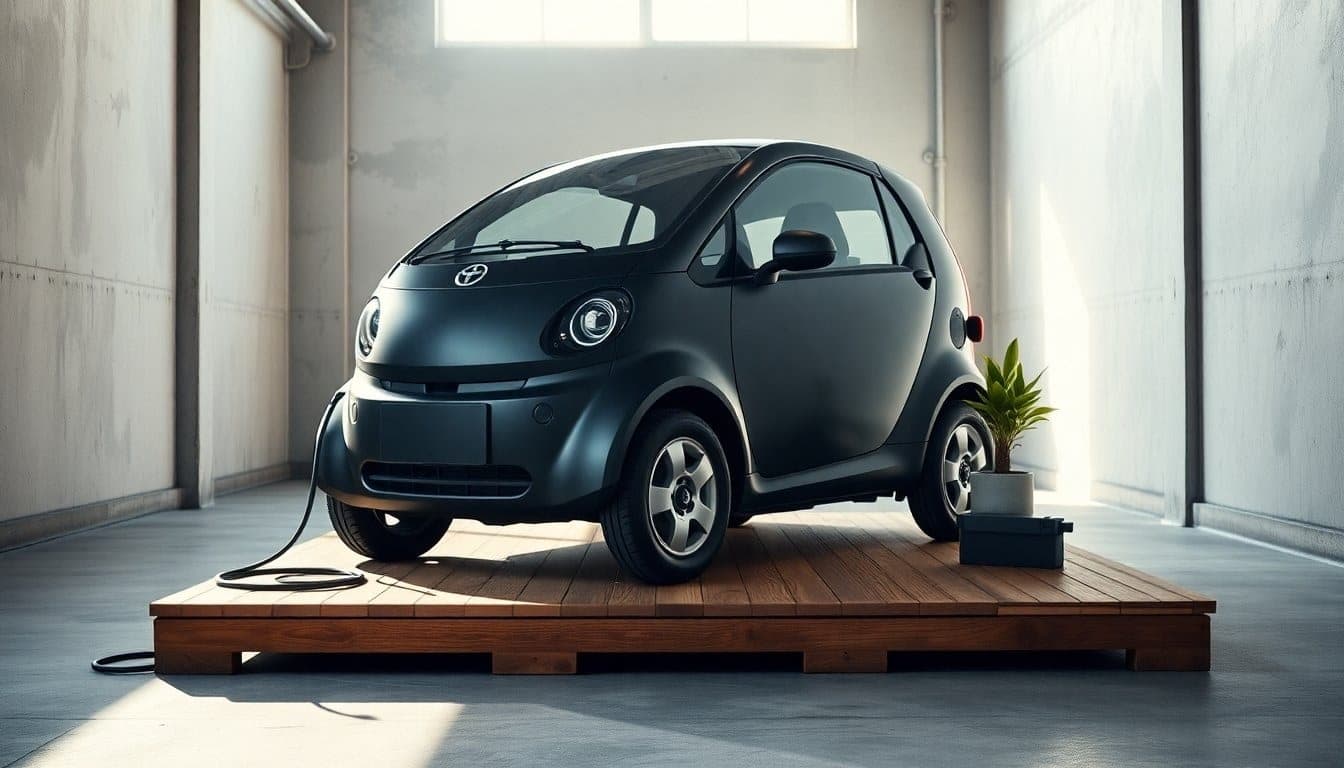Aixam Easy, minicar quadriciclo, vista di tre quarti anteriore