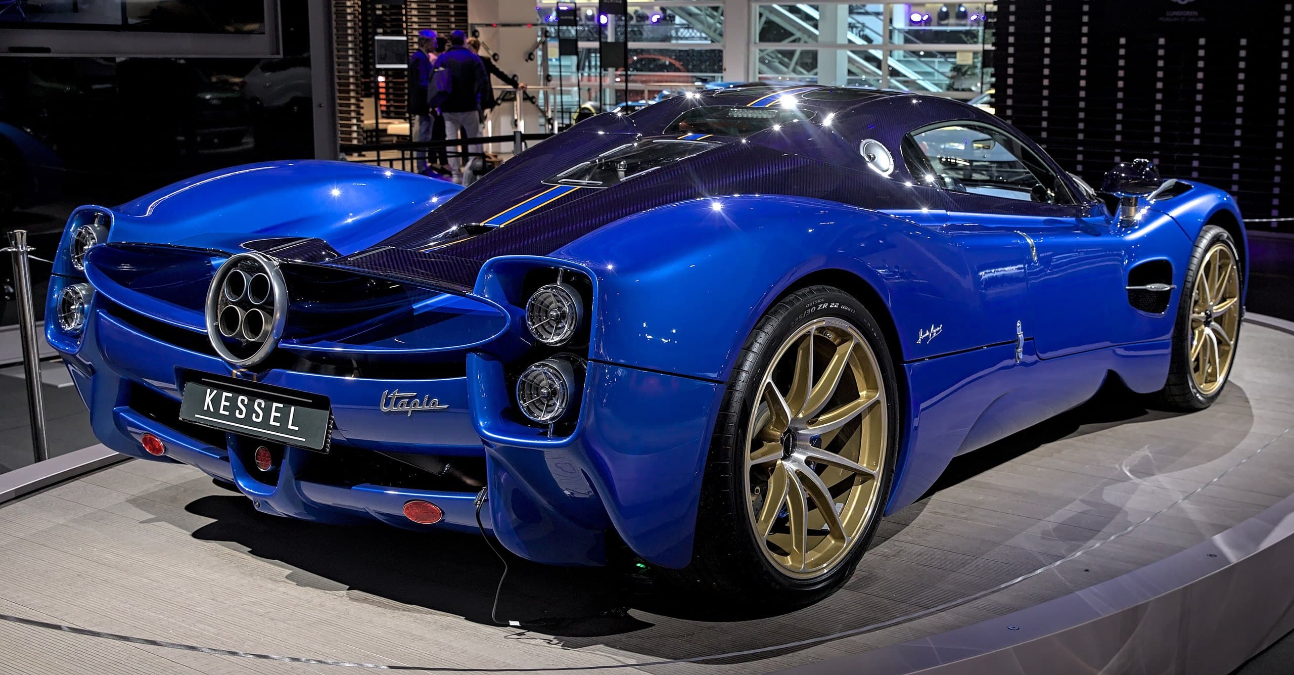 Pagani Utopia, vista di tre quarti posteriore