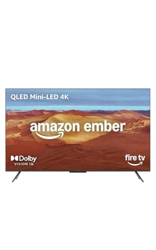Amazon Ember Serie Omni Mini-LED da 65" con Fire TV, smart TV QLED 4K UHD, Dolby Vision IQ, modalità ambiente, modalità di gioco a 144 Hz, local dimming, trova serie TV più velocemente con Alexa+