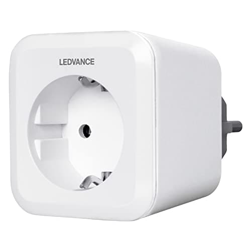 LEDVANCE Presa intelligente, tecnologia Bluetooth, per il controllo dispositivi convenzionali Smart Home, controllabile con Google, Alexa Voice Control e Apple HomeKit, SMART+ BT PLUG, confezione da 1