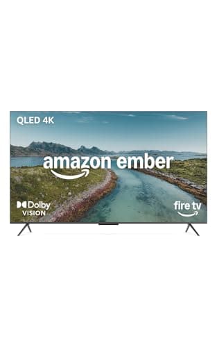 Amazon Ember serie QLED da 65" con Fire TV (ultimo modello), smart TV 4K Ultra HD, HDR10+, Dolby Vision, processore quad-core, controllo vocale con Alexa, trova serie TV più velocemente con Alexa+