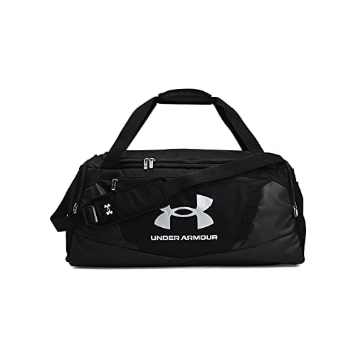 Under Armour Unisex Undeniable 5.0 Medium Duffle Bag - Black / Black / Metallic Silver - OSFM