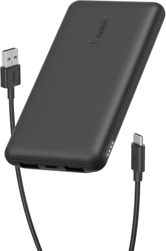 Belkin BoostCharge Power Bank 10000mAh con Porte USB-C e USB-A - Nero