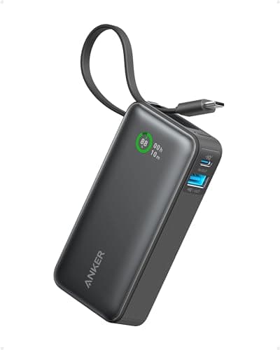 Anker Nano Power Bank Ricarica Rapida 10000mAh con Cavo USB C