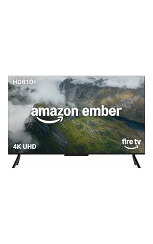 Amazon Ember serie 4 da 43" con Fire TV (ultimo modello), smart TV 4K Ultra HD con telecomando Alexa, HDR10+, processore veloce, Dolby Audio, modalità ambiente, TV in diretta gratuita