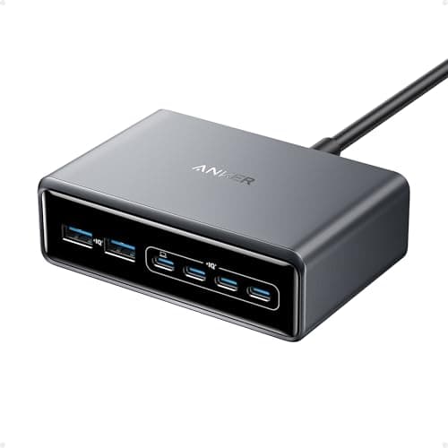Anker Prime 200W Caricatore USB C Stazione GaN a 6 Porte