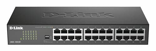 D-Link DGS-1024D Switch 24 Porte Gigabit, Nero/Antracite
