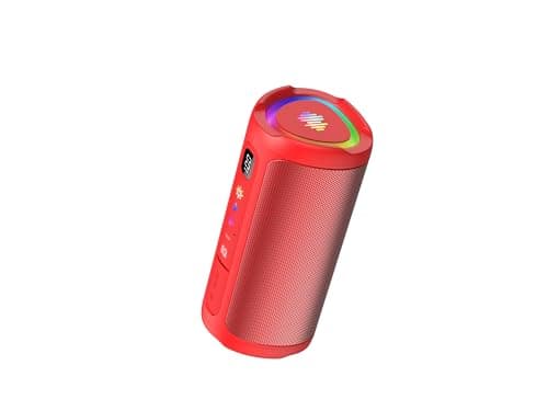 Cassa Bluetooth 5.4 Potente 20W, Doppio Driver Basso, 20H Autonomia, Casse Bluetooth Portatile con 2 EQ Modalità+Display Digitale, 7 RGB, TF, Accoppiamento TWS, Altoparlante Bluetooth da Esterno Feste
