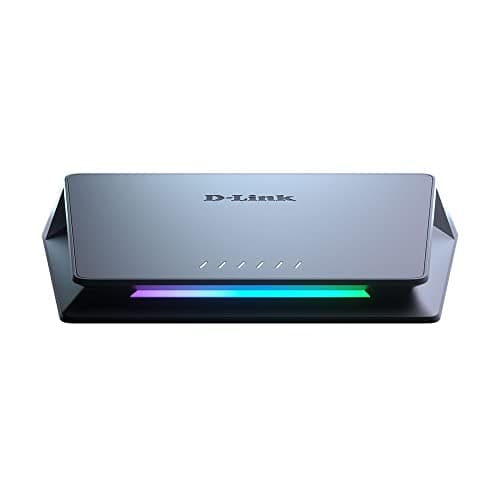 D-Link DMS-106XT Switch non gestito multi-Gigabit a 6 porte, con 5x Porte Ethernet 2,5 G e 1x Uplink 10 Gigabit, Struttura in lega di alluminio, Senza ventola, Modalità Turbo, Snooping IGMP, QoS