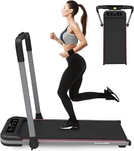 Tapis roulant 2 in 1 per scrivania (casa e ufficio) · Superficie ultrapiatta per camminare e correre con telecomando · Walden F2600