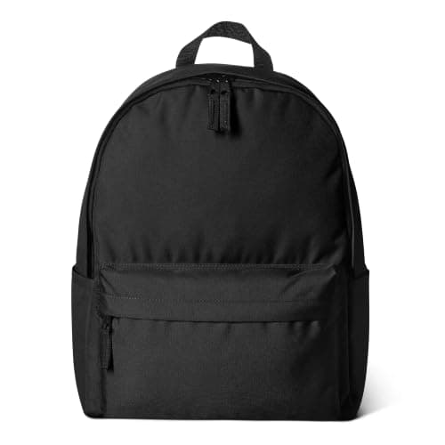 Amazon Basics - Zaino Classico/Casual/Scolastico, Nero, Confezione da 1