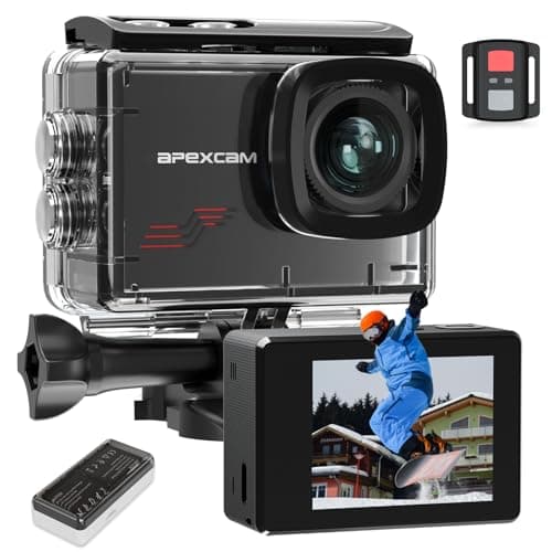 Apexcam M80 Action Cam 4K 60FPS 64MP WIFI 40M Impermeabile Kit Accessori