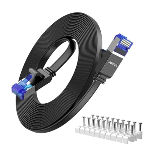 UGREEN Cat 8 5M Cavo Ethernet Piatto 40Gbps 2000MHz RJ45 PoE LAN