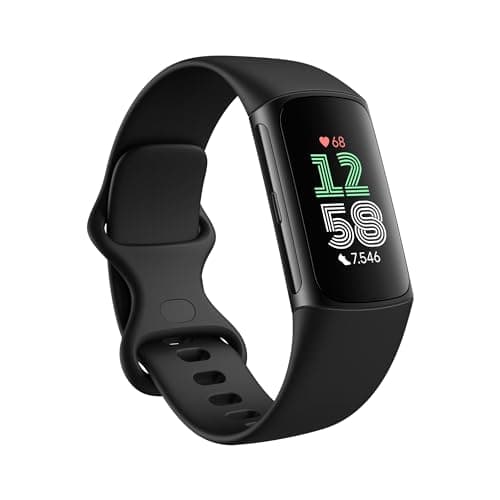 Google Fitbit Charge 6 Activity tracker con abbonamento Google Health Premium di 3 mesi incluso, 7 giorni di durata della batteria, Alluminio Nero Ossidiana/Nero