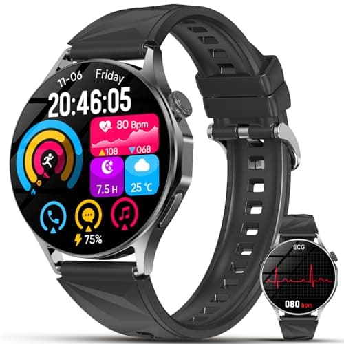 Nuo Smartwatch Donna Uomo con ECG/HRV/Pressione Sanguigna/BMI/Acido Urico