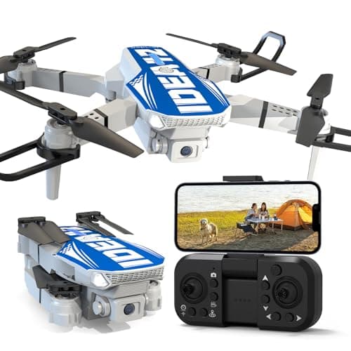Mini Drone con Telecamera 1080P, IDEA12 Drone con Posizionamento Flusso Ottico, Evitamento Ostacoli 270°, Modalità Senza Testa, Quadcopter Droni con Trasmissione WiFi per Adulti
