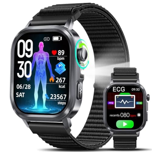 2026 AI GPT Smartwatch ECG+Pressione,HRV,Sonno,Analisi AI App,1.95"AMOLED
