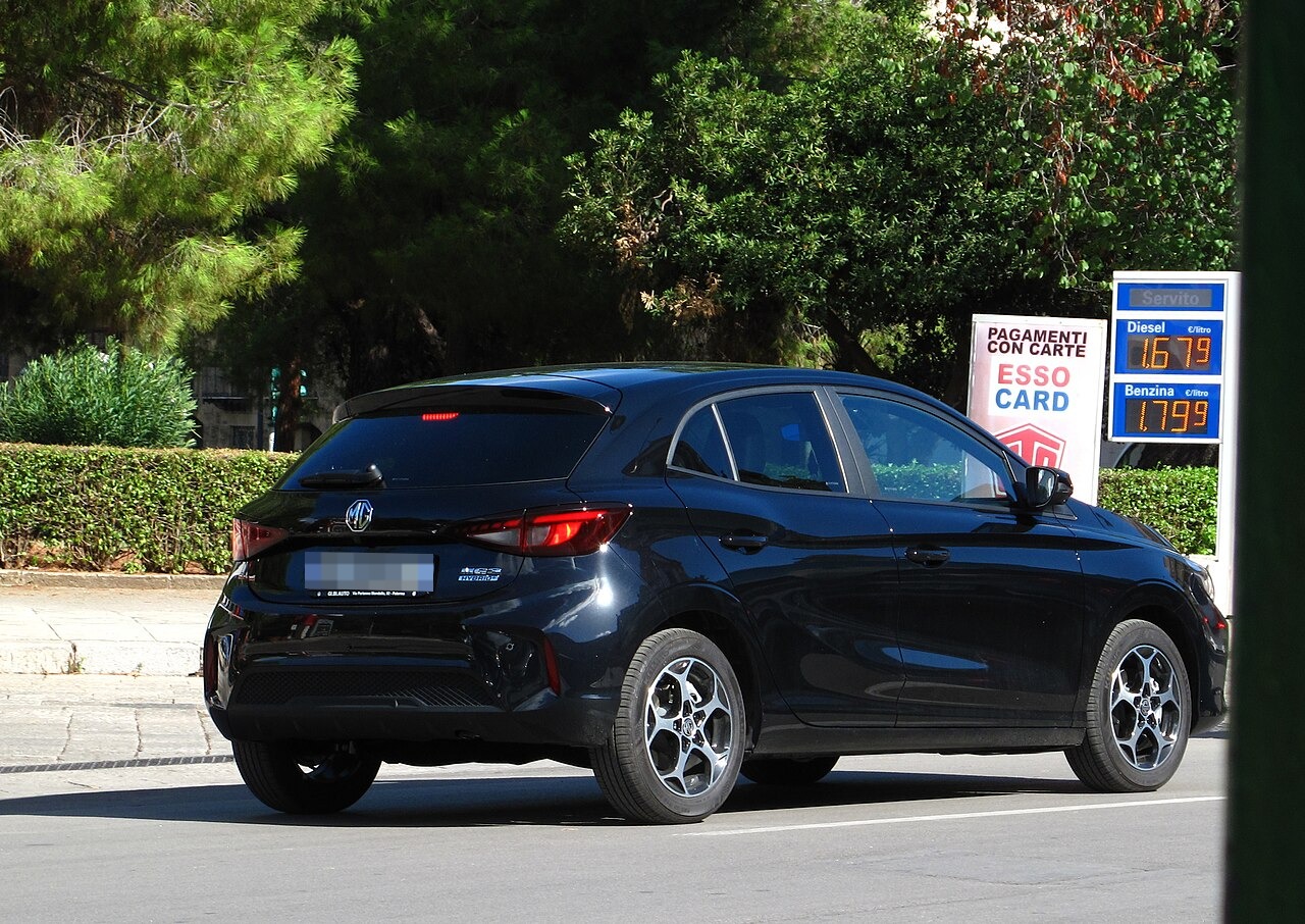 MG MG3 Hybrid+, posteriore/laterale