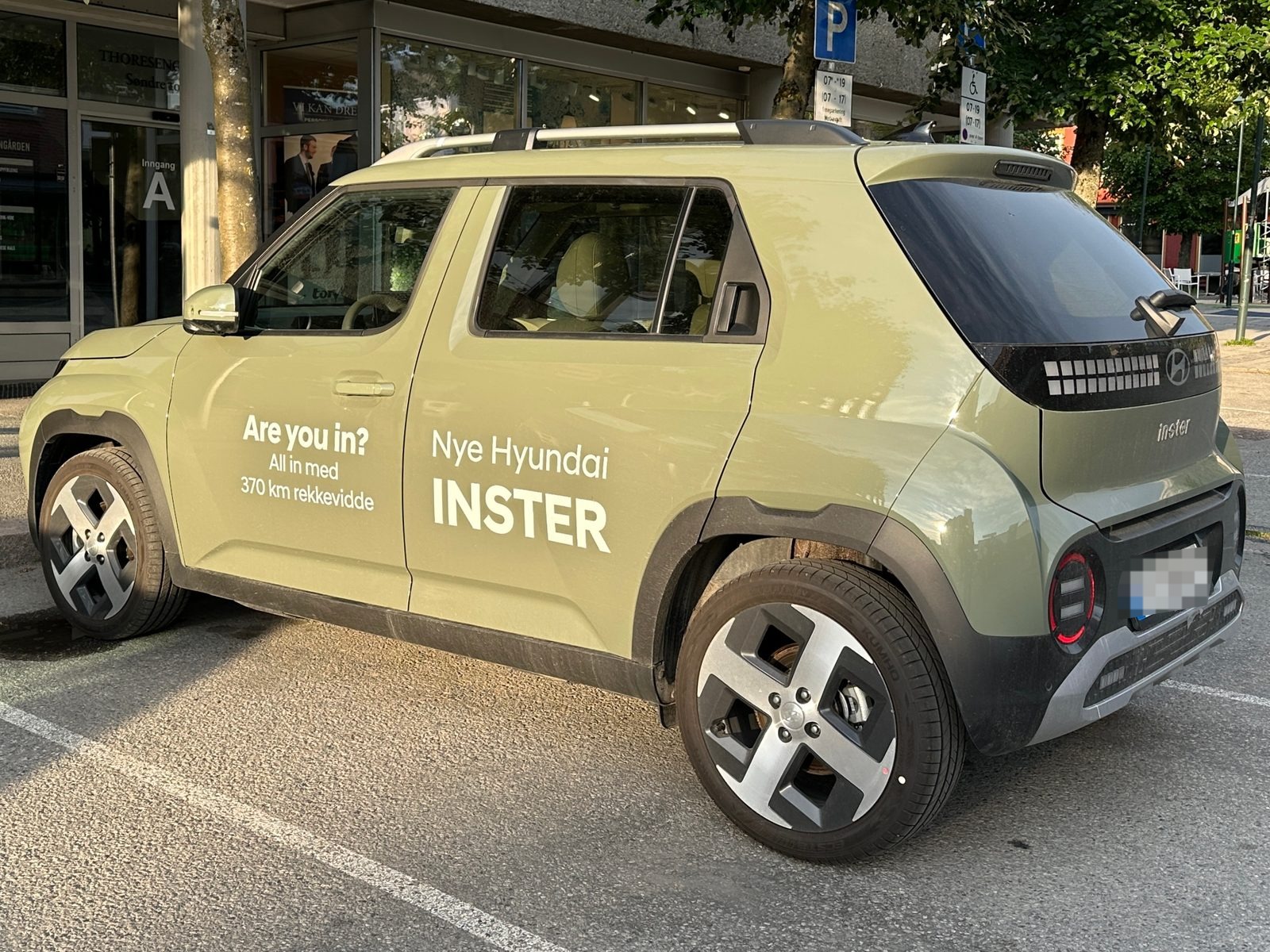 Hyundai Inster elettrica, vista tre quarti anteriore